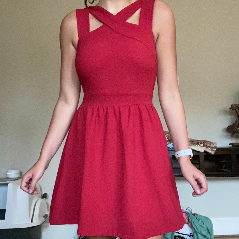 Red Short Cocktail Dress